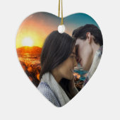 We're Engaged Personalized Ornament Heart Keepsake (Rechts)