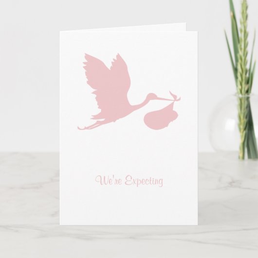 We're Expecting Card Aankondiging (Voorkant)