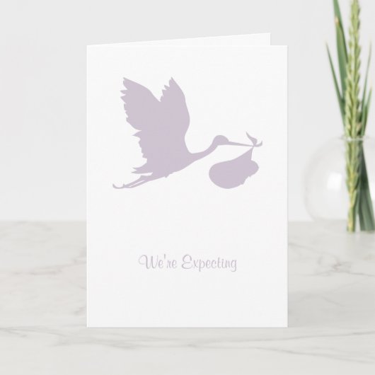 We're Expecting Card Aankondiging (Voorkant)