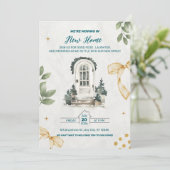 We're Moving In! Housewarming Party Invitation Kaart (Staand voorkant)