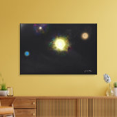 We're not important - Impressionist Art Canvas Afdruk (Insitu (Woonkamer))