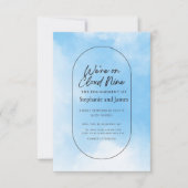 We're On Cloud Nine Response Card RSVP Kaartje (Voorkant)