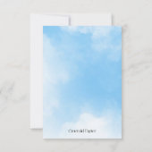 We're On Cloud Nine Response Card RSVP Kaartje (Achterkant)