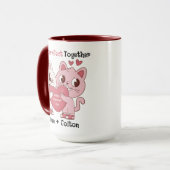 We're Purrfect Together Cute Valentine's Day Mug (Devant gauche)