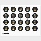 Wered By Beignets And Coffee Funny New Orleans Quo Ronde Sticker (Vel)