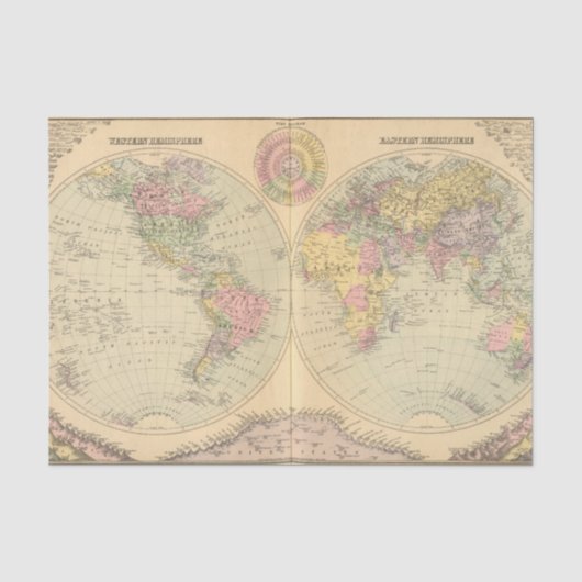 Wereld 10 tissuepapier (Voorkant)