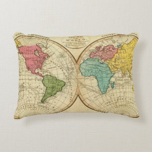 Wereld 3 decoratief kussen