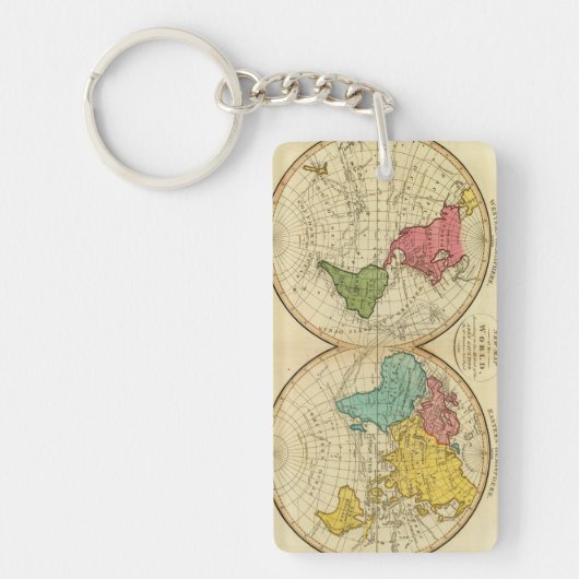 Wereld 3 sleutelhanger (Voorkant)