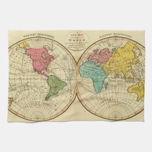 Wereld 3 theedoek (Horizontaal)