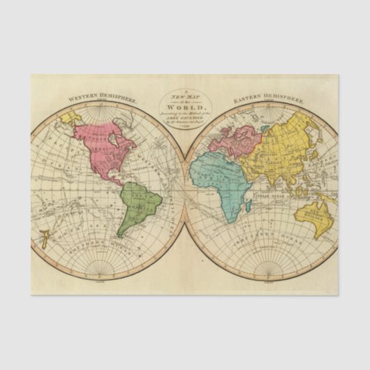 Wereld 3 tissuepapier (Voorkant)