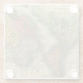 Wereld 4 glazen onderzetter (Achterkant)