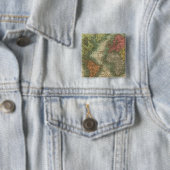 Wereld 4 vierkante button 5,1 cm (In situ)