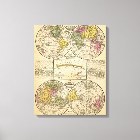 Wereld 5 canvas afdruk (Voorkant)