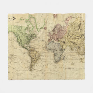 Wereld 5 fleece deken