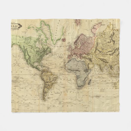 Wereld 5 fleece deken (Voorkant (Horizontaal))