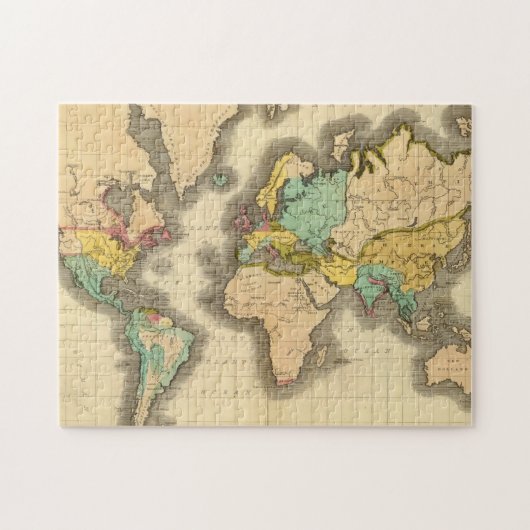 Wereld 6 legpuzzel (Horizontaal)