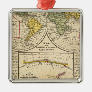 Wereld 7 metalen ornament