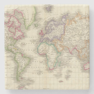 Wereld 9 stenen onderzetter