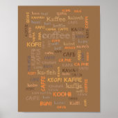 Wereld aan koffie 8.5 x 11 poster (Voorkant)