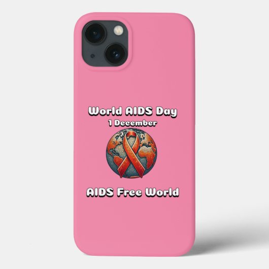 Wereld Aids Dag. Aids Free World. Case-Mate iPhone Case (Achterkant)