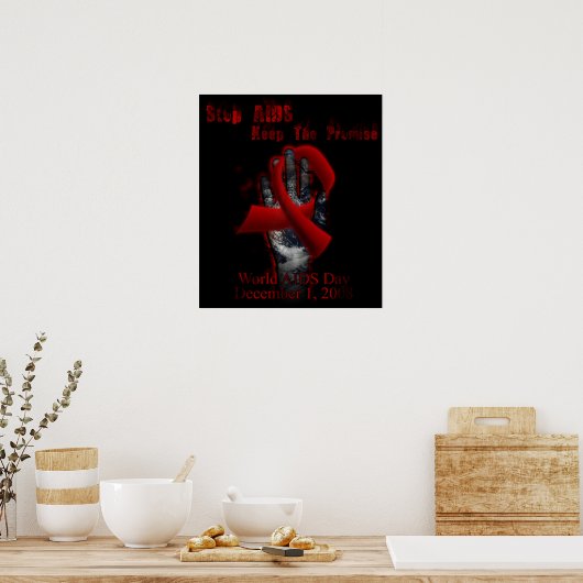 Wereld AIDS Dag Poster (Keuken)
