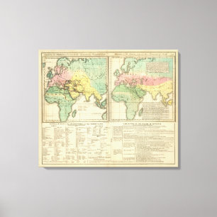 Wereld als Bekend aan de Afdeling Oudheden Canvas Afdruk