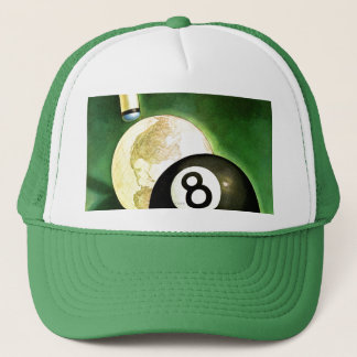 Wereld als blikvanger trucker pet