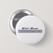 Wereld's grootste godmoeder ronde button 5,7 cm (Voorkant /achterkant)
