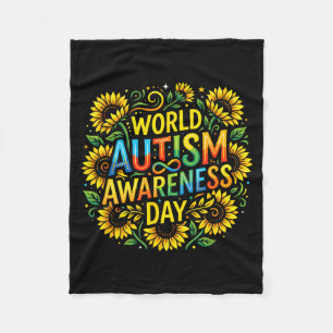 Wereld autisme bewustzijn dag 2 april lint merchan fleece deken