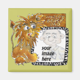 Wereld beest papa Fathers Day Magnet Magneet