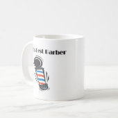 Wereld beste barber cadeaus koffiemok (Voorkant links)