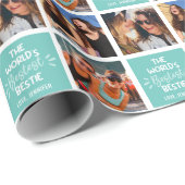 Wereld beste beste foto-collage cadeaupapier (Rol Hoek)