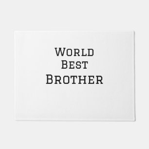 Wereld beste broer voeg naam tekst sport tekst een deurmat