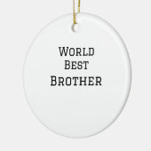 Wereld beste broer voeg naam tekst sport tekst een keramisch ornament (Links)