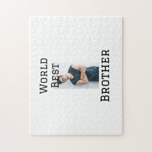 Wereld beste broer voeg naam tekst sport tekst een legpuzzel
