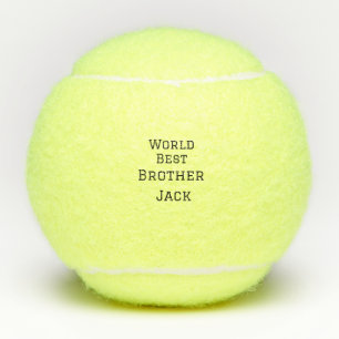 Wereld beste broer voeg naam tekst sport tekst een tennisballen