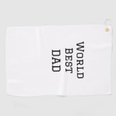 Wereld beste DAD VADER naam toevoegen tekst sport Golfhanddoek (Horizontaal)