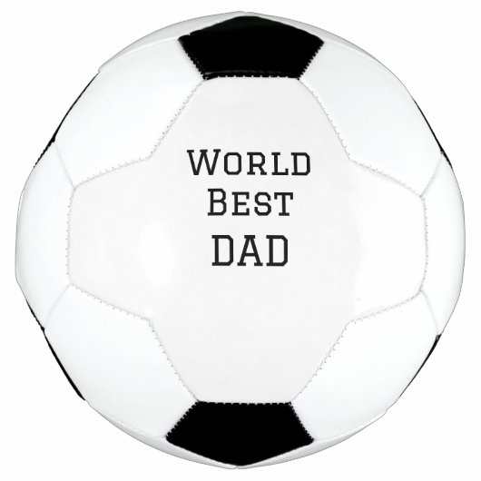 Wereld beste DAD VADER naam toevoegen tekst sport Voetbal (Voorkant)