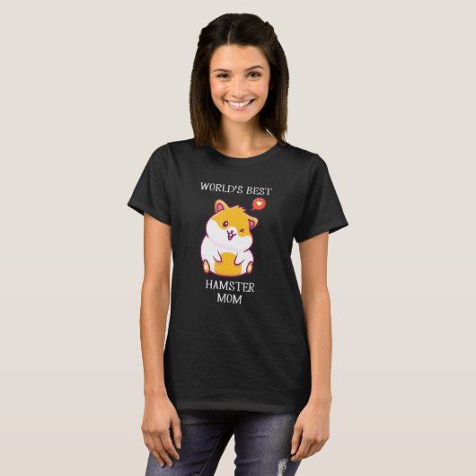 Wereld beste hamster Moederdagen T-shirt (Voorkant volledig)