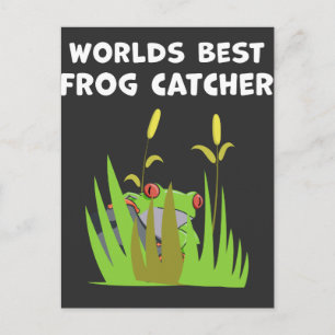 Wereld beste kikkervisser Gift Lake Amphibian Fan Briefkaart