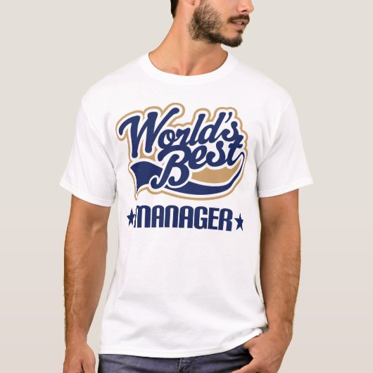 Wereld Beste Manager T-shirt (Voorkant)