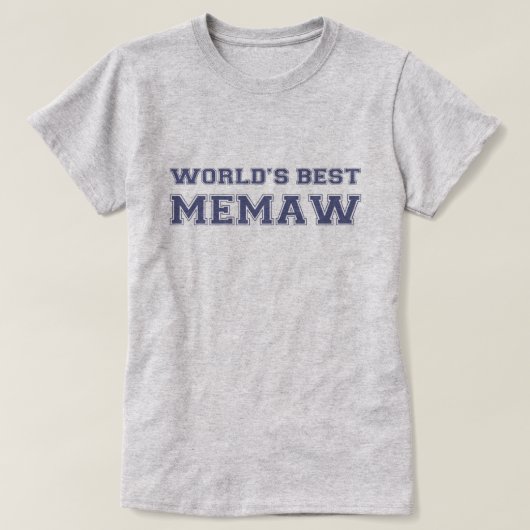 Wereld Beste Memaw T-shirt (Design voorkant)