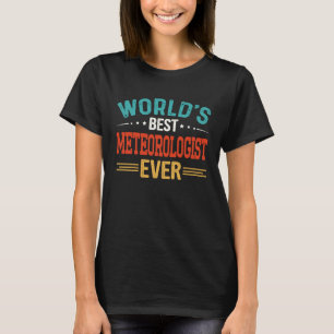 Wereld beste meteoroloog taakomschrijving meteorol t-shirt