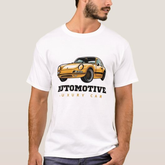 Wereld Beste Moderne Auto Print Wit T-shirt (Voorkant)