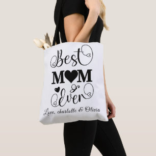 Wereld beste Moeder Ooit Moederdag zwart & wit Draagtas