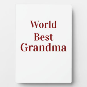 Wereld beste oma grootmoeder grootouders roze n fotoplaat