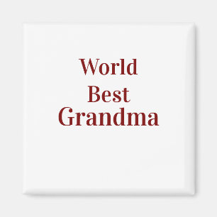 Wereld beste oma grootmoeder grootouders roze n magneet