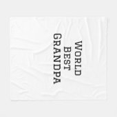 Wereld beste opa voeg naam tekst sport tekst eenvo fleece deken (Voorkant (Horizontaal))