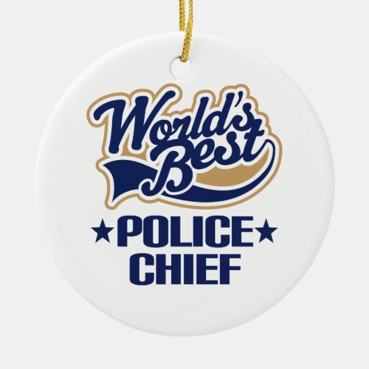 Wereld Beste politiecommandant Ornament Keepomwill (Voorkant)