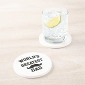 Wereld beste vader zandsteen onderzetter (Zijkant)